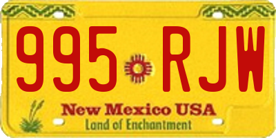 NM license plate 995RJW