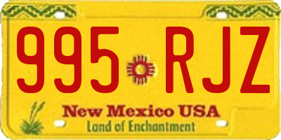 NM license plate 995RJZ