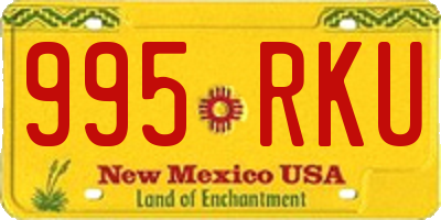 NM license plate 995RKU