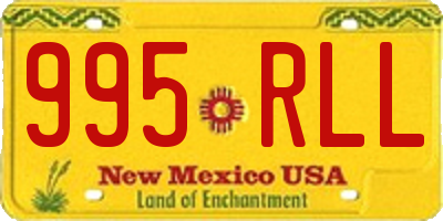 NM license plate 995RLL