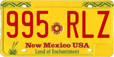 NM license plate 995RLZ