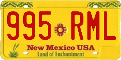 NM license plate 995RML