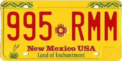 NM license plate 995RMM