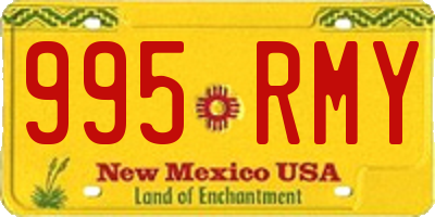 NM license plate 995RMY