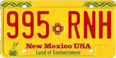NM license plate 995RNH