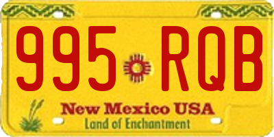 NM license plate 995RQB
