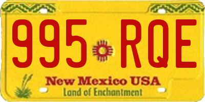 NM license plate 995RQE