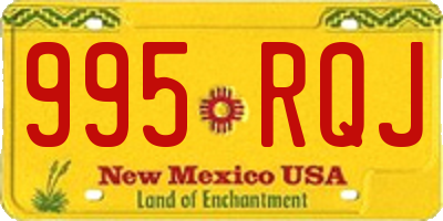 NM license plate 995RQJ