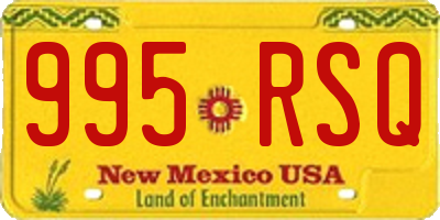 NM license plate 995RSQ