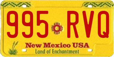 NM license plate 995RVQ
