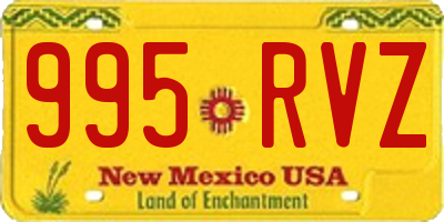 NM license plate 995RVZ