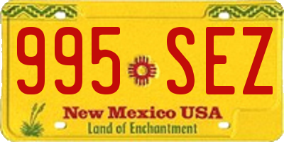 NM license plate 995SEZ