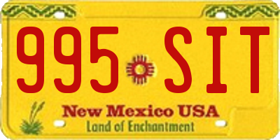 NM license plate 995SIT