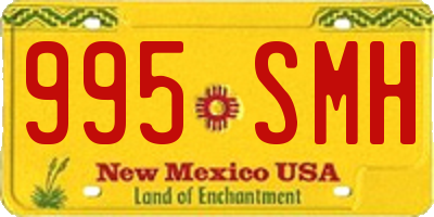 NM license plate 995SMH