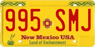 NM license plate 995SMJ