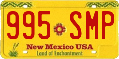 NM license plate 995SMP