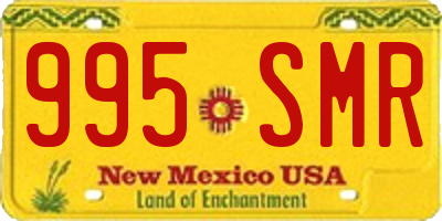 NM license plate 995SMR