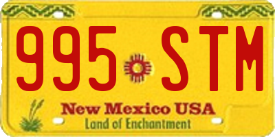 NM license plate 995STM