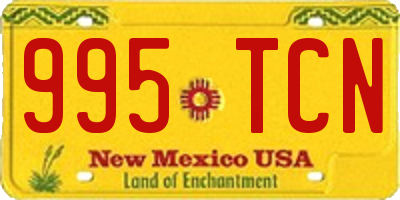 NM license plate 995TCN