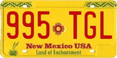 NM license plate 995TGL