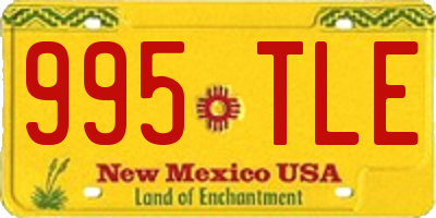NM license plate 995TLE