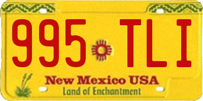 NM license plate 995TLI