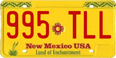 NM license plate 995TLL