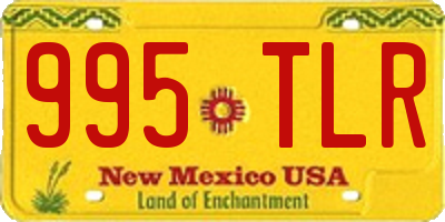 NM license plate 995TLR