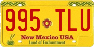 NM license plate 995TLU