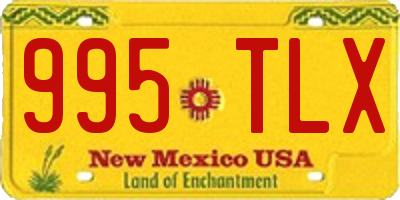 NM license plate 995TLX