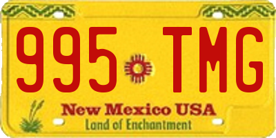 NM license plate 995TMG