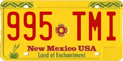 NM license plate 995TMI