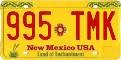 NM license plate 995TMK