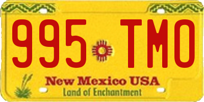 NM license plate 995TMO