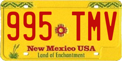 NM license plate 995TMV