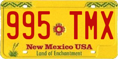 NM license plate 995TMX