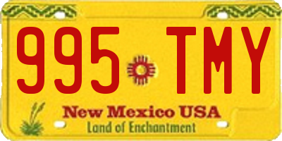 NM license plate 995TMY