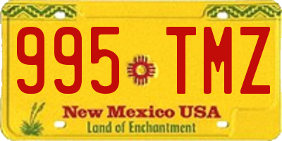 NM license plate 995TMZ