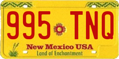 NM license plate 995TNQ