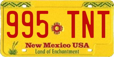 NM license plate 995TNT