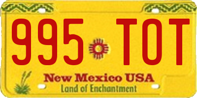 NM license plate 995TOT