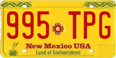 NM license plate 995TPG