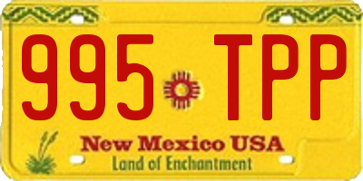 NM license plate 995TPP