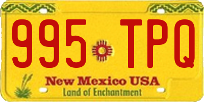 NM license plate 995TPQ
