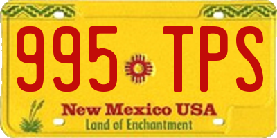 NM license plate 995TPS