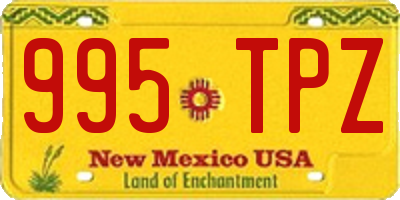 NM license plate 995TPZ