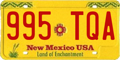 NM license plate 995TQA