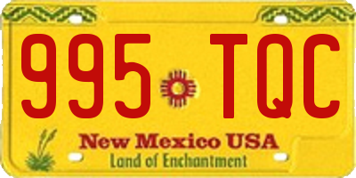 NM license plate 995TQC
