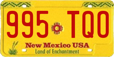 NM license plate 995TQO