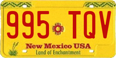 NM license plate 995TQV